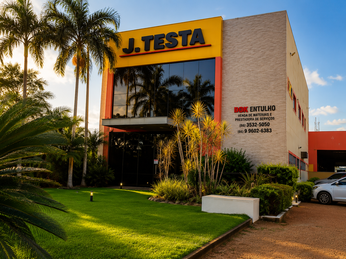Equipe da J. Testa operando escavadeira em obra de terraplenagem